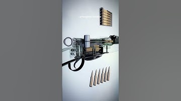 Realistic Gun & Rifle 3D Animation | Internal Mechanism Explained