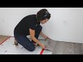 How to Install Vinyl Plank Flooring in Your Shed - Thrift Diving