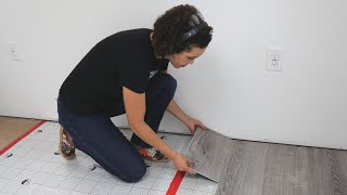 How to Install Vinyl Plank Flooring in Your Shed - Thrift Diving