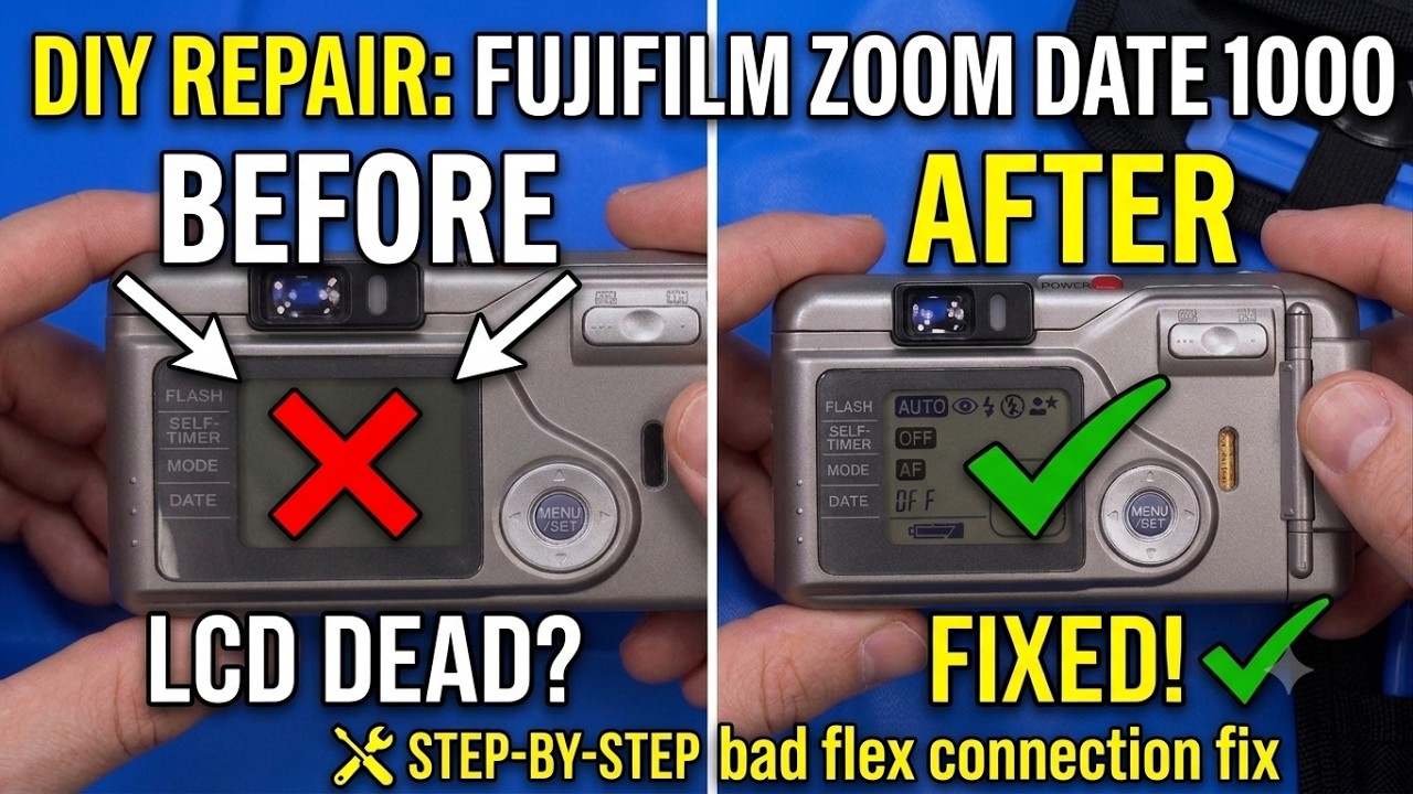 Fix Your Fujifilm Zoom Date 1000 Screen (Blank, No Display, or