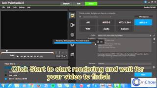 How to Render video using Corel Video Studio Pro X7