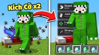 Minecraft Bedwars, Nhưng Bạn Có Thể Tăng Kích Cỡ Ngẫu Nhiên Và Hiệu Ứng Siêu Vip