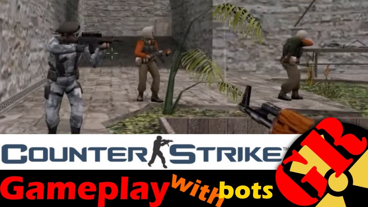 Counter-Strike v1.6 gameplay with Hard bots - Aztec - Terrorist