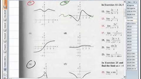 Limits at Infinity, Horizontal Asymptotes   examples~1