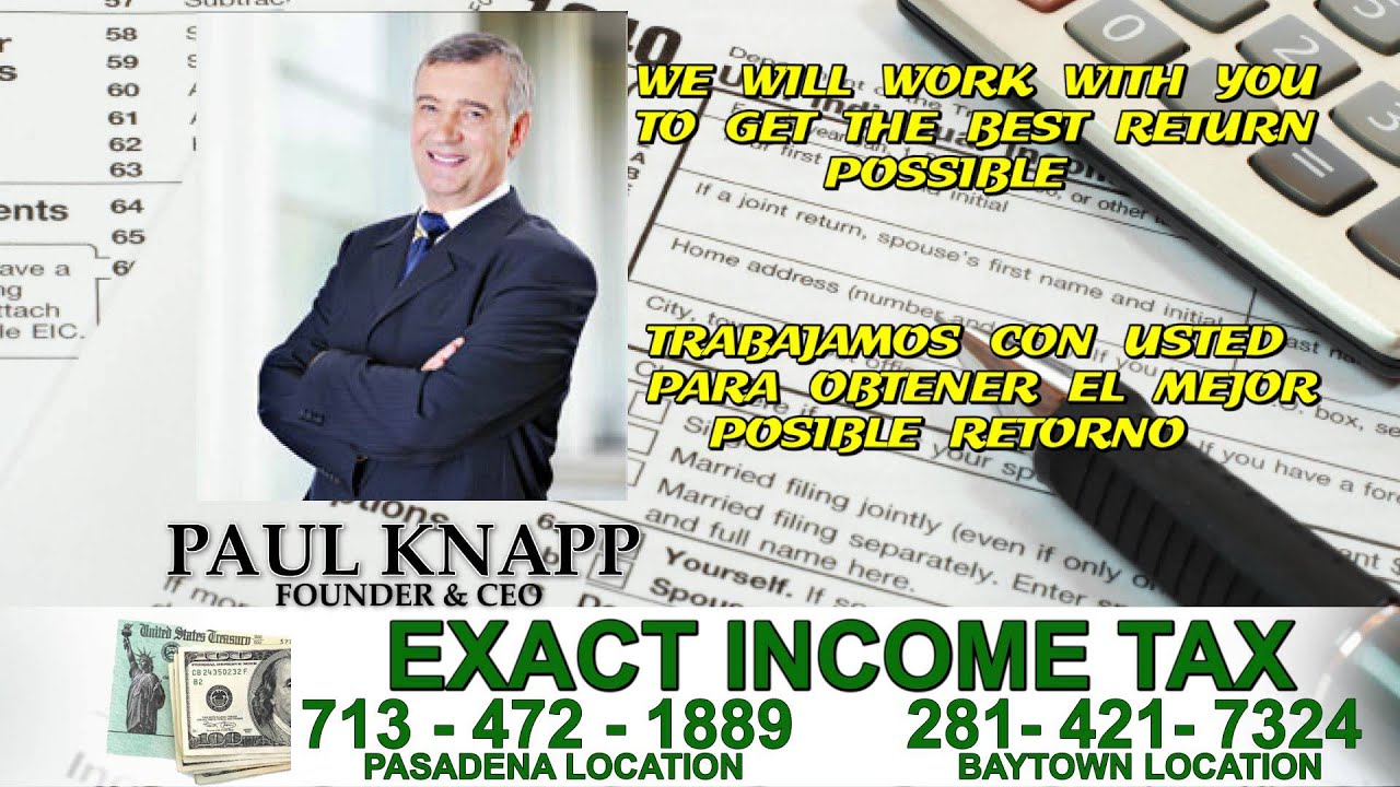 EXACT TAX IN PASADENA TEXAS YouTube