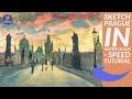Watercolour Painting for Beginners: Charles Bridge (Prague) Tutorial