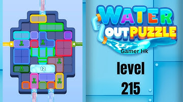 Water out puzzle level 215 hard level Walkthrough Solution 