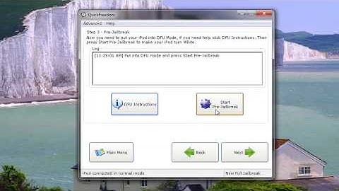 How to Jailbreak your Ipod Touch 2nd gen using QuickFreedom