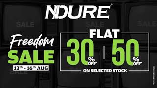 NDURE Freedom Sale Flat 30 Flat 50 Off