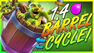 FASTEST GOBLIN BARREL DECK EVER!! 1.4 CYCLE!! THIS IS INSANE!