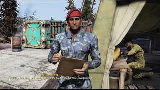 Russel Dorsey Reacts to a First Time Visitor to Fort Atlas - Fallout 76: Steel Dawn