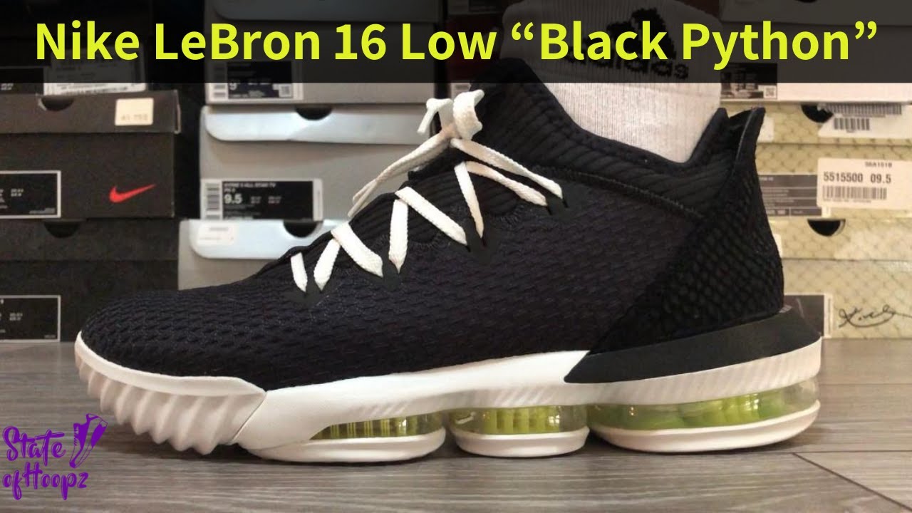 lebron 16 low black black