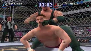 WWF Smackdown! Just Bring It - PS2 Gameplay - Undertaker vs William Regal - Cage Match
