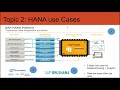 Hana training demo with use cases