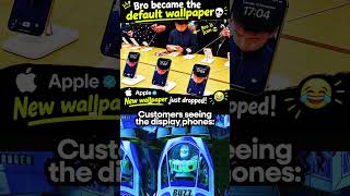 Apple Just Found Its Next Wallpaper 👀📱#memes #viral