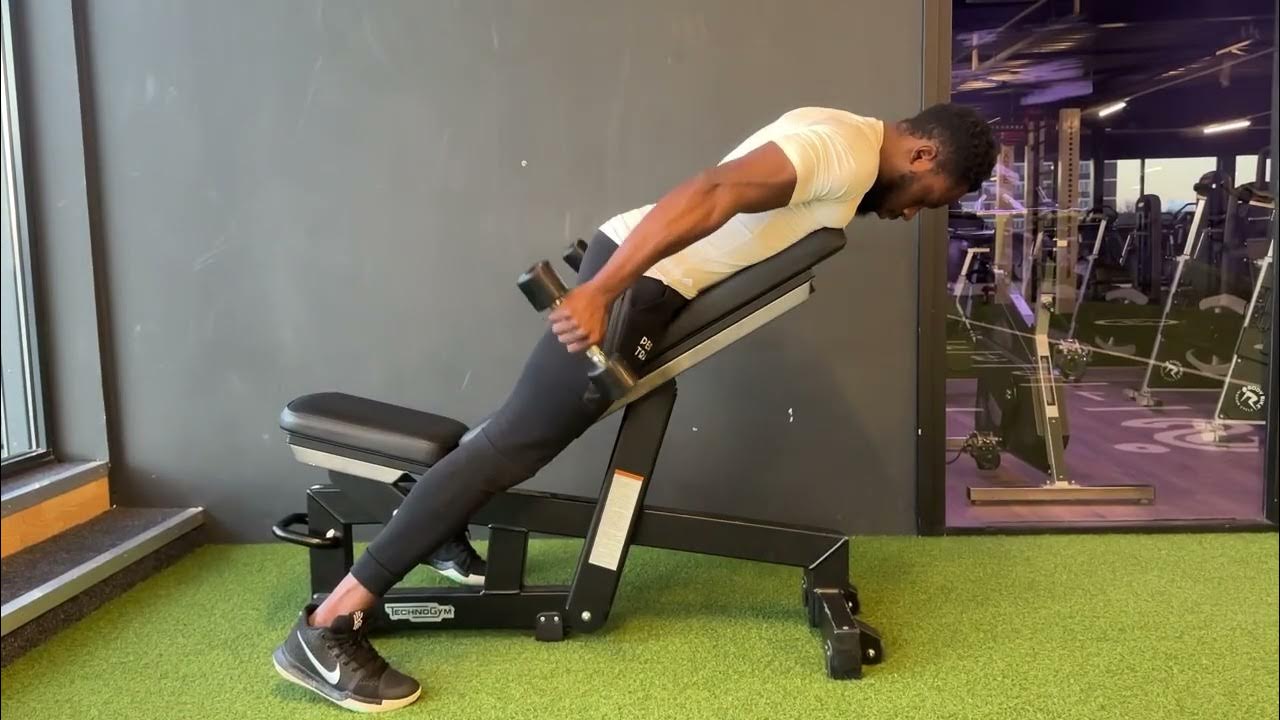 Chest Supported Dumbbell Rear Delt Swings I’MBITIOUS Fitness YouTube