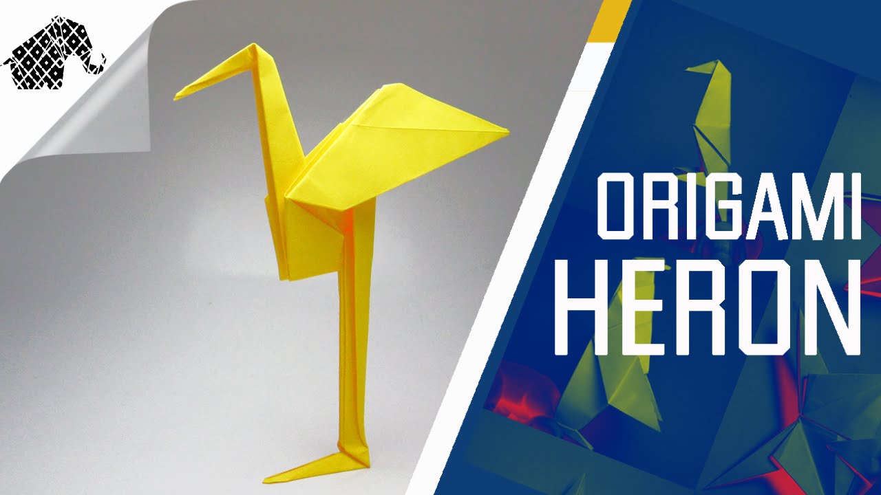 Origami How To Make An Origami Heron