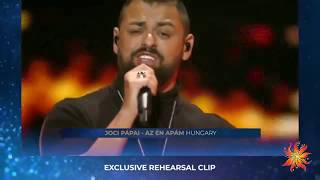 Hungary - Joci Pápai - Az én apám - Exclusive Rehearsal Clip - Eurovision 2019