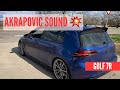 VW Golf 7 R Akrapovic Sound💥 Exhaust Facelift