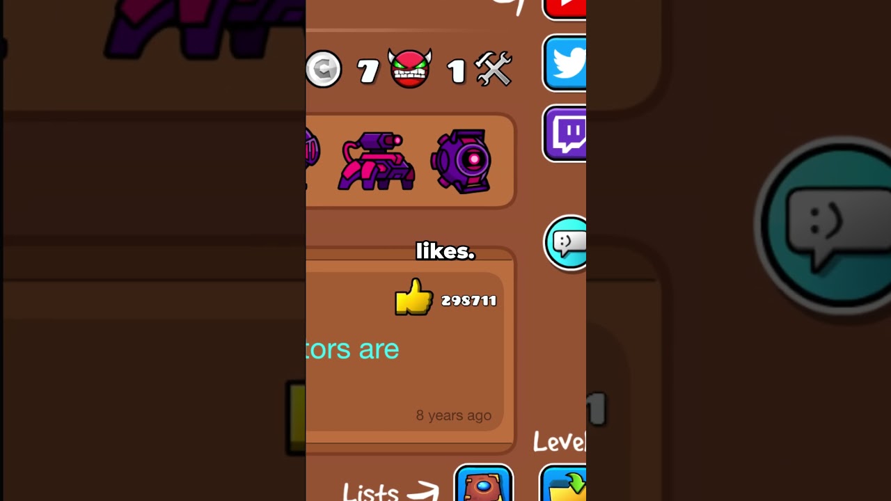 The Most Liked Profile Post in Geometry Dash