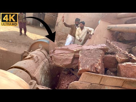 Big Rock Jaw Crusher Machine in Action | Powerful Stone Crushing ASMR Sounds