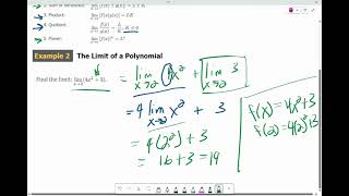 Calculus: Evaluating Limits using Theorems/Properties