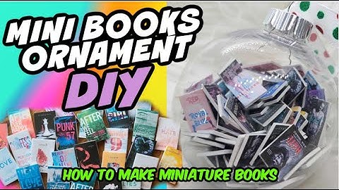 How To Make A Mini Books Ornament || DIY || Mini Books || Booktok || Mini Books Jar