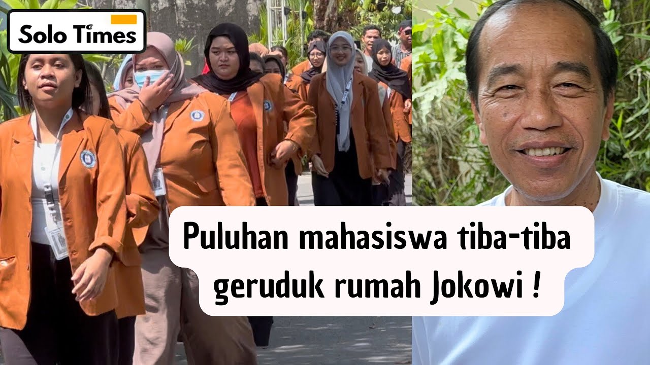Rumah Jokowi Tiba2 Digeruduk Mahasiswa Dari Malang! Lengkap Pakai Almamater Kampus