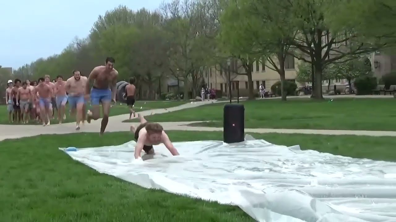slip and slide on south quad