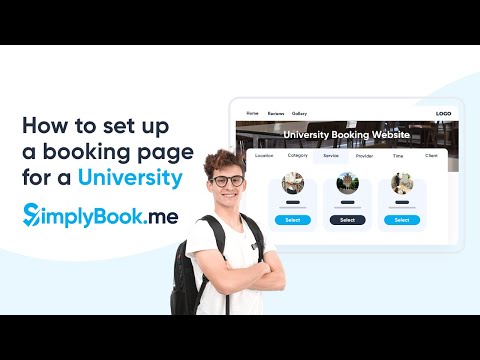 How to set up a booking page for a University