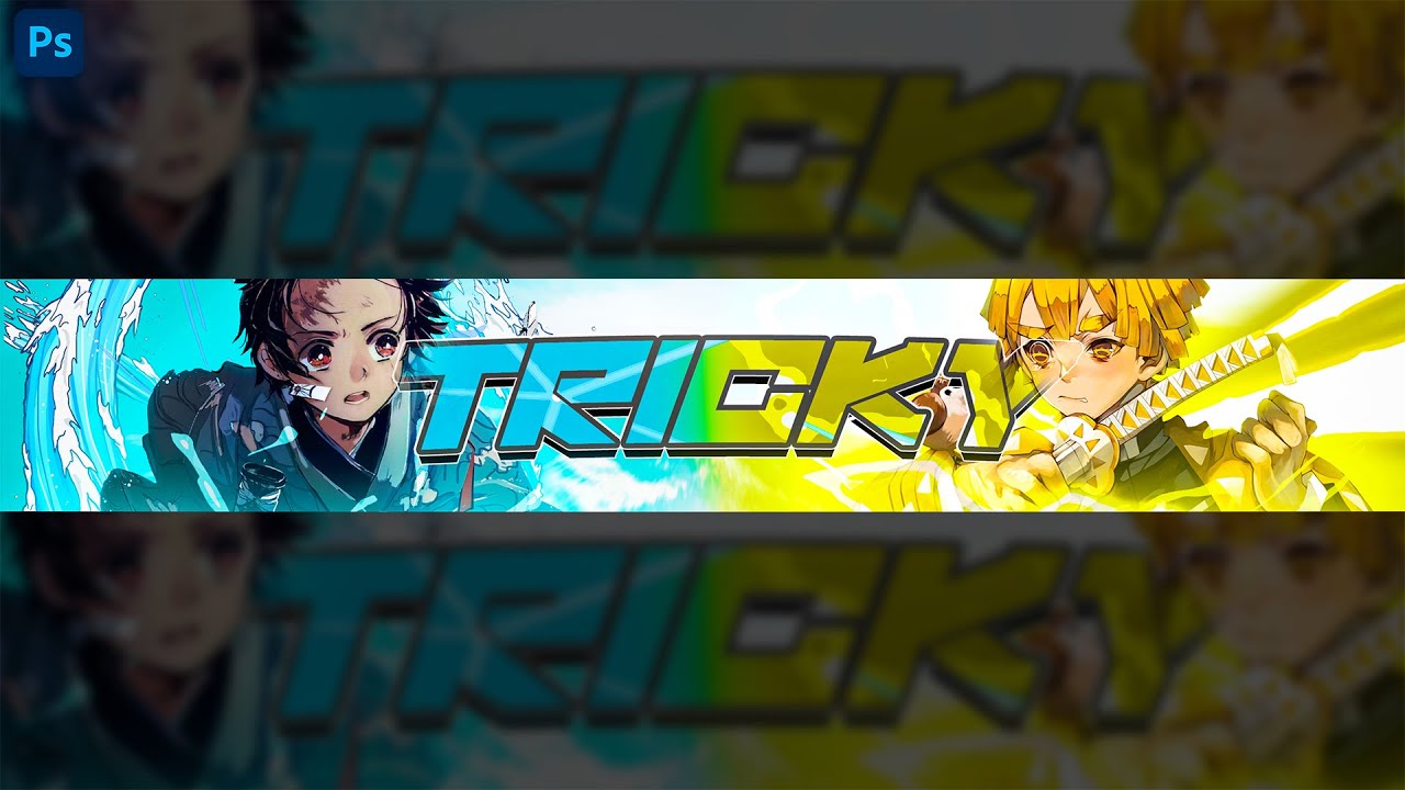 PS SPEEDART DEMON SLAYER TANJIRO YOUTUBE BANNER YouTube
