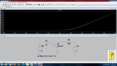 Electron Devices and circuits- simulation(LTSPICE) - Circuit Simulation-BJT characteristics