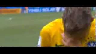 Neymar crying at the beginning of the match Mexico