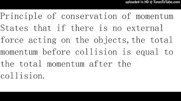 Principle of conservation on momentum definition for SPM students (Auditory memory)