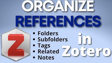 How to Organize References in Zotero // Use collections, subcollections, tags, related, and notes