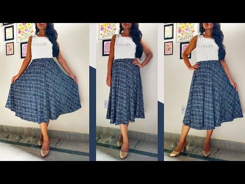 youtube elastic waist skirt