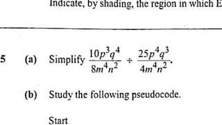 Mathematics Paper 2 || Algebra Simplify Division ➗️ #exam #maths
