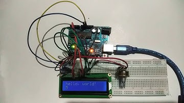 LCD arduino display Hello world
