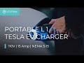 Lectron Portable Level 1 Tesla EV Charger | 110V | 15 Amp | NEMA 5-15