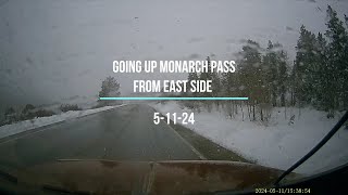 Going to Thousand Trails Blue Mesa Recreation Ranch, Gunnison, CO, over Monarch Pass in SNOW!!
