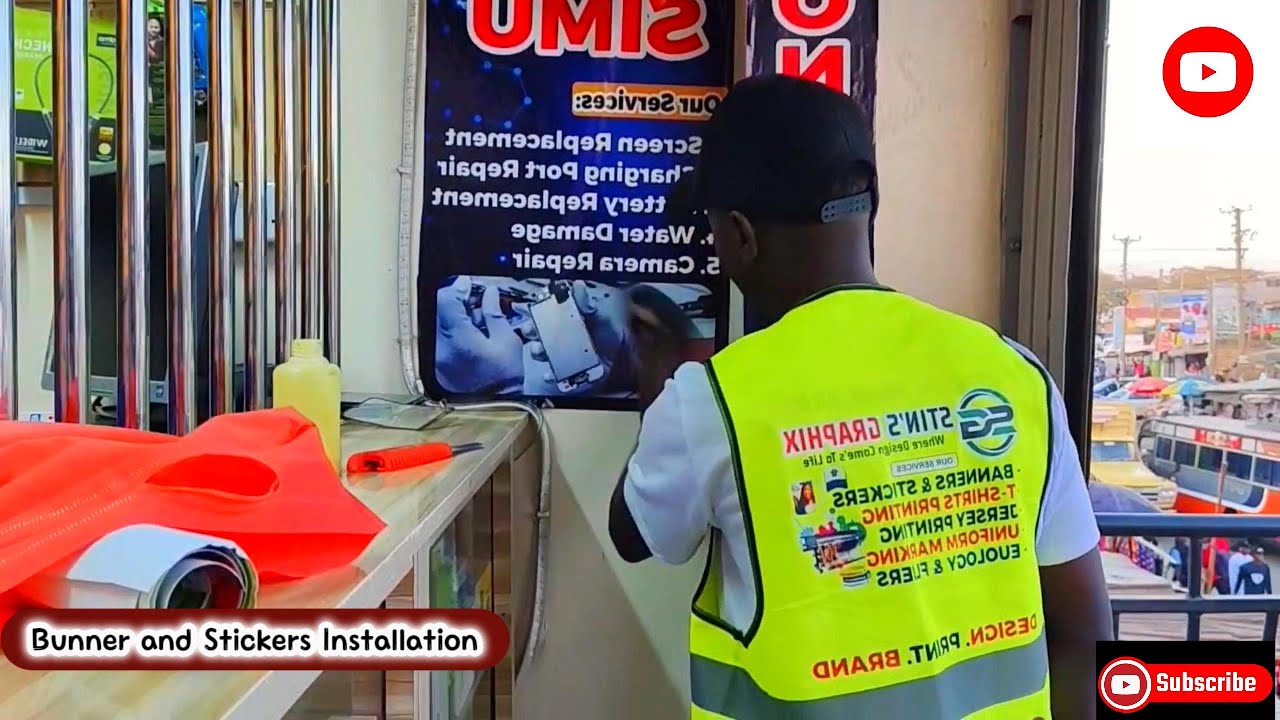 Banner & Sticker Installation 🔥 Amazing Skills That Are So Satisfying