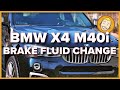 How to CHANGE BRAKE FLUID on a BMW X4 M40i (F26)