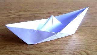 Como hacer un barco de papel fácil paso a paso