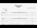 【ベース譜】Matatabi/WANIMA【5弦/TAB譜】/Matatabi/WANIMA/BASS TAB/