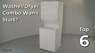 Washer/Dryer Combo Washer Won&#39;t Start — Washer/Dryer Combo Troubleshooting