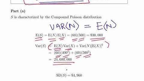 Compound Poisson Distribution - Worked Example