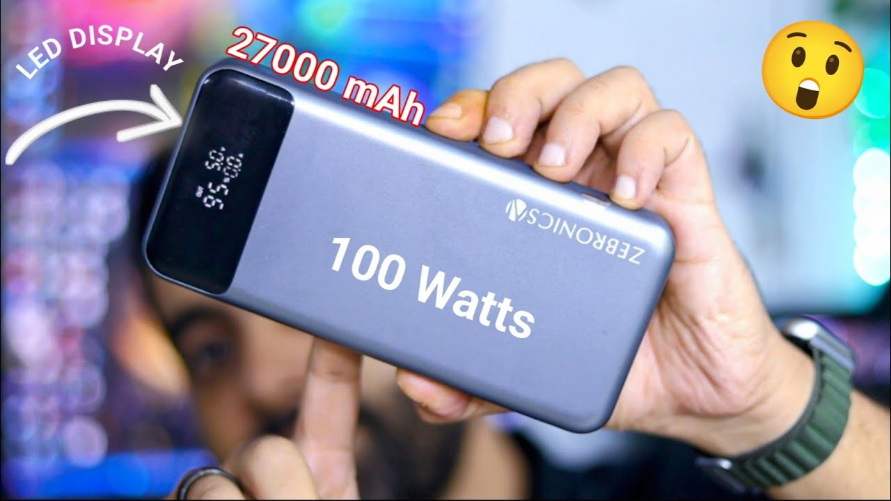 27000 mAh Powerbank With 100 Watts Output | Zebronics EnergiPOD 27R3 Review