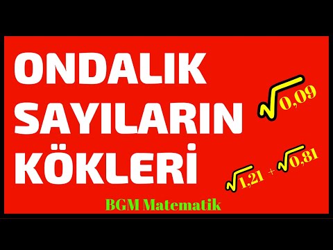 Ondalık Sayıların Karekökleri / 8 Sınıf Lgs Matematik