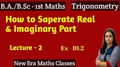 #logarithm_of_a_complex_quantity #new_era_maths_classes #trigonometry || Ex - 10.1/10.2 B.A./B.Sc1st