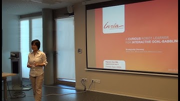 A Curious Robot Learner for Interactive Goal-Babbling: Presentation